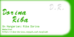 dorina riba business card